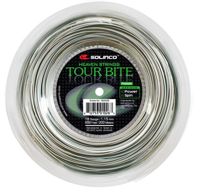 Solinco Tour Bite Saitenrolle 200m-Silber